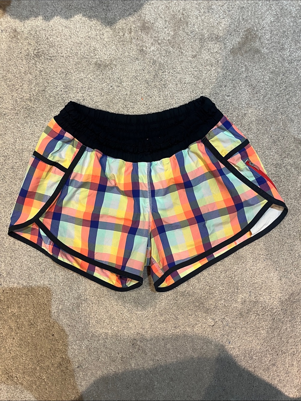 Lululemon Multicolor Plaid Active Shorts